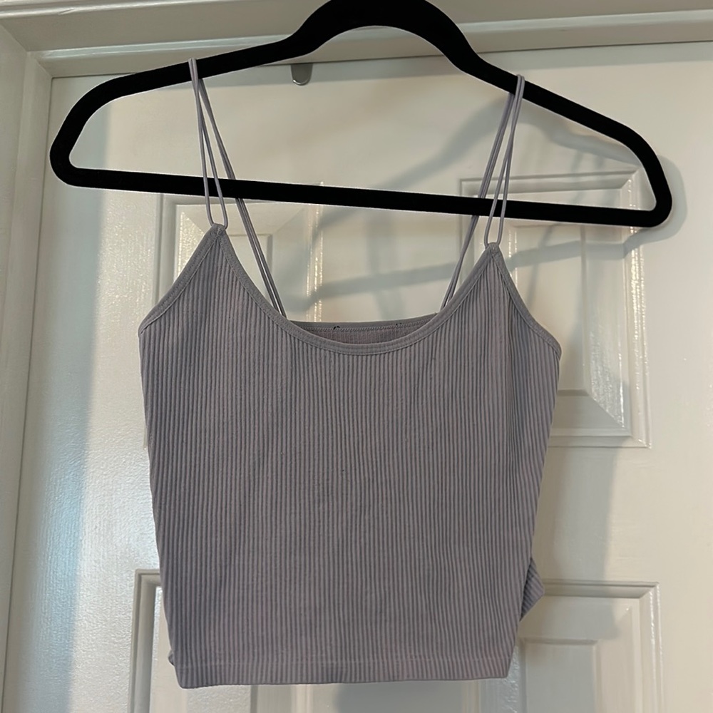 Zara basic tank crop top